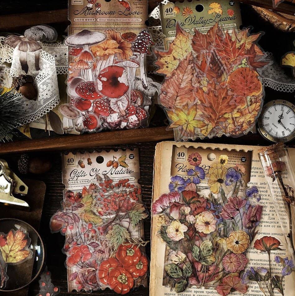 Flake stickers Forest fun - Deep Valley Leaves - 3 - Other - Tidformera