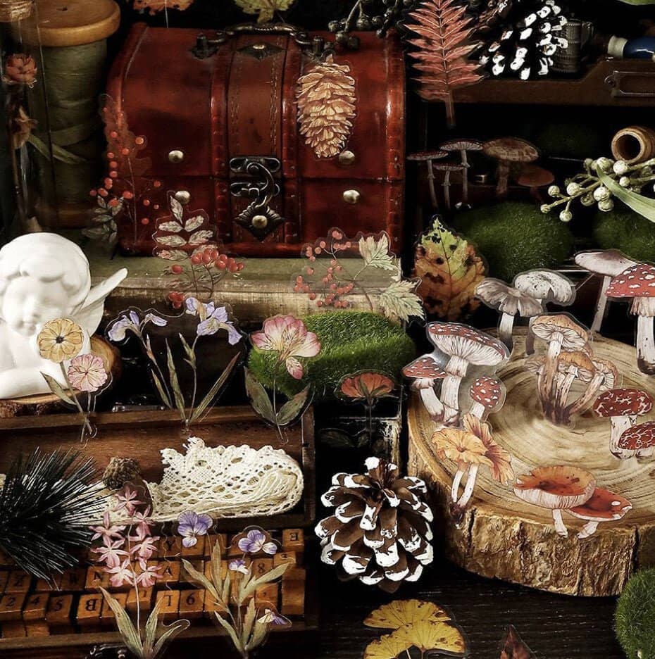 Flake stickers Forest fun - Deep Valley Leaves - 5 - Other - Tidformera