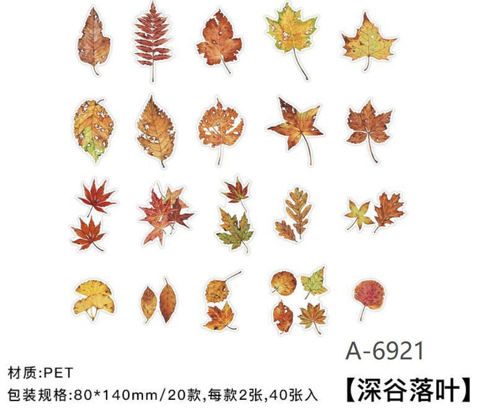 Flake stickers Forest fun - Deep Valley Leaves - 1 - Other - Tidformera