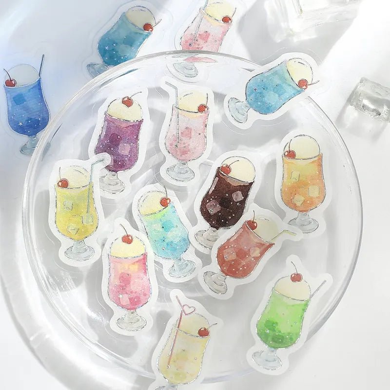 Flake stickers - Ippai - Cream Soda is full of cream soda! - 3 - BGM - Tidformera