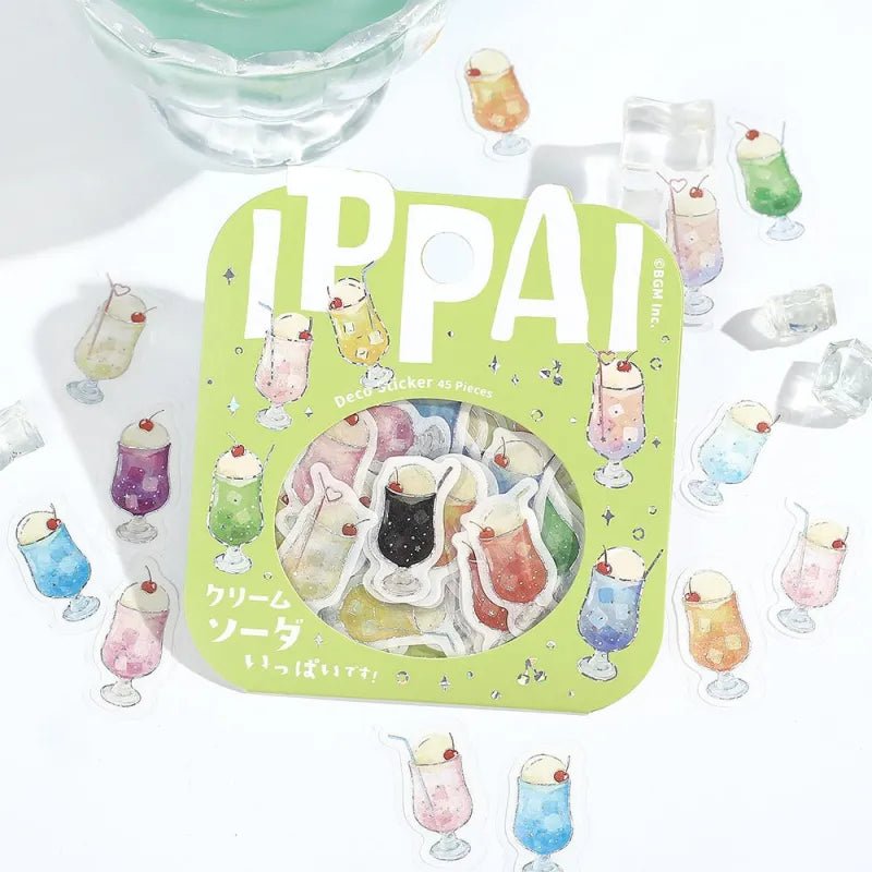 Flake stickers - Ippai - Cream Soda is full of cream soda! - 5 - BGM - Tidformera