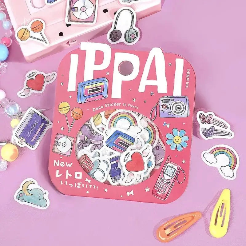 Flake stickers - Ippai - Retro is full of them - 5 - BGM - Tidformera