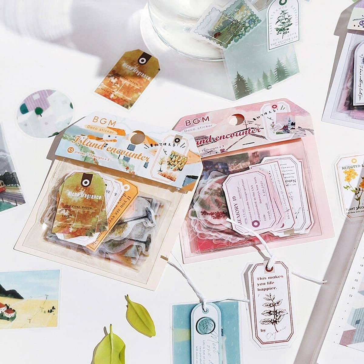 Flake stickers Island encounter - Pink - 2 - BGM - Tidformera