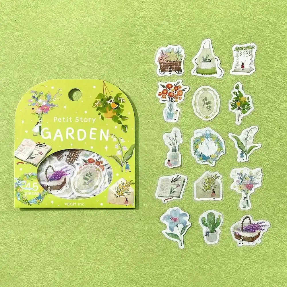 Flake stickers - Petit Story - Garden - 5 - BGM - Tidformera