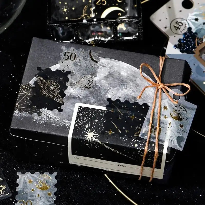 Flake stickers Post Office - Astronomy - 4 - BGM - Tidformera