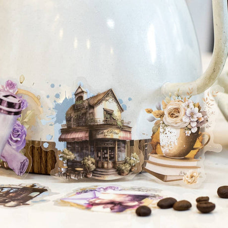 Flake stickers Romantic café - Coffee shop - 2 - Other - Tidformera