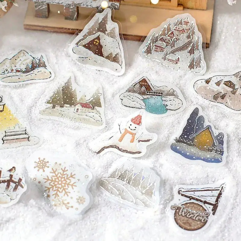 Flake stickers - Snowy Town - 3 - BGM - Tidformera