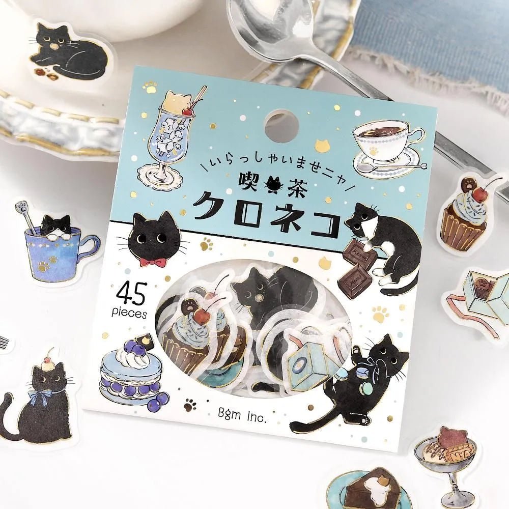 Flake stickers - Welcome Meow! - Kuroneko - 4 - BGM - Tidformera