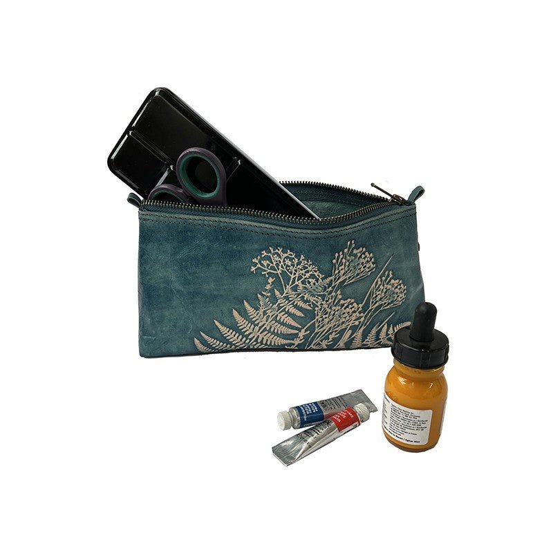 Flora läderfodral Denim - 1 - Lamali - Tidformera