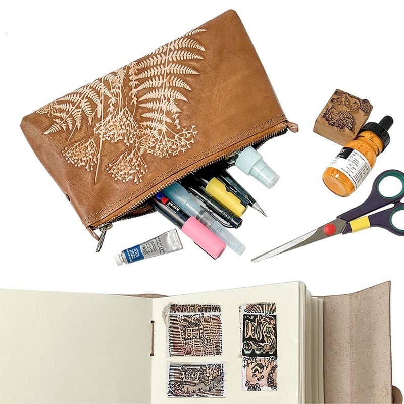 Flora läderfodral Sienna - 3 - Lamali - Tidformera