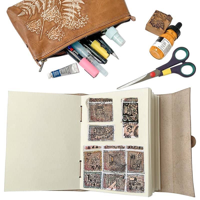 Flora Leather Journal Sienna - 3 - Lamali - Tidformera