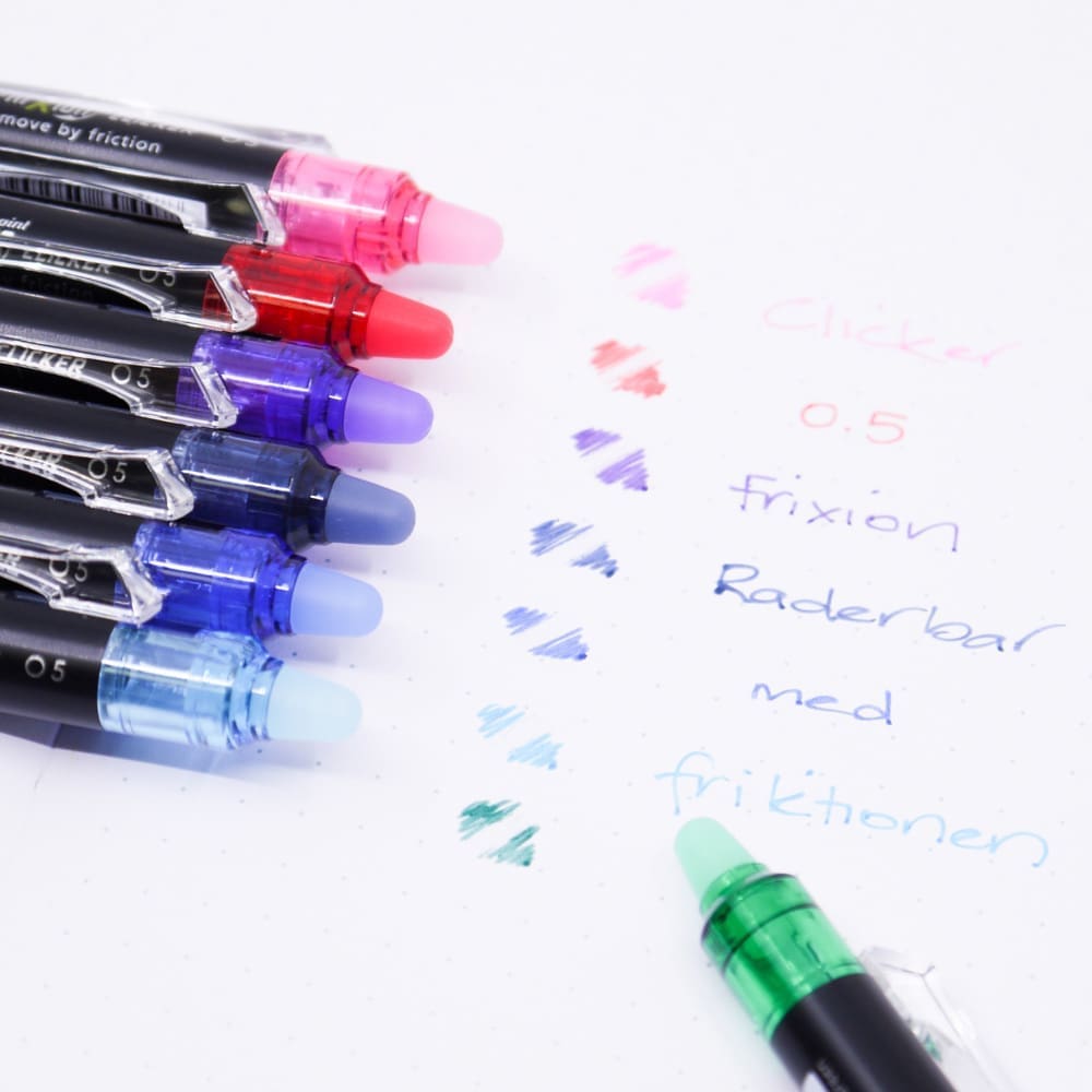 FriXion point Clicker - Pink - 2 - Pilot - Tidformera