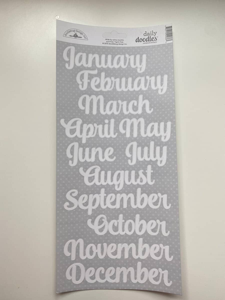 Fyndhörna - Daily Doodles Cardstock stickers - 1 - Tidformera - Tidformera