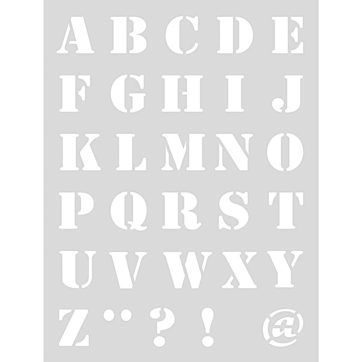 Fyndhörna - Stencil Alphabet 18.5x24.5cm self - adhesive - 1 - Tidformera - Tidformera