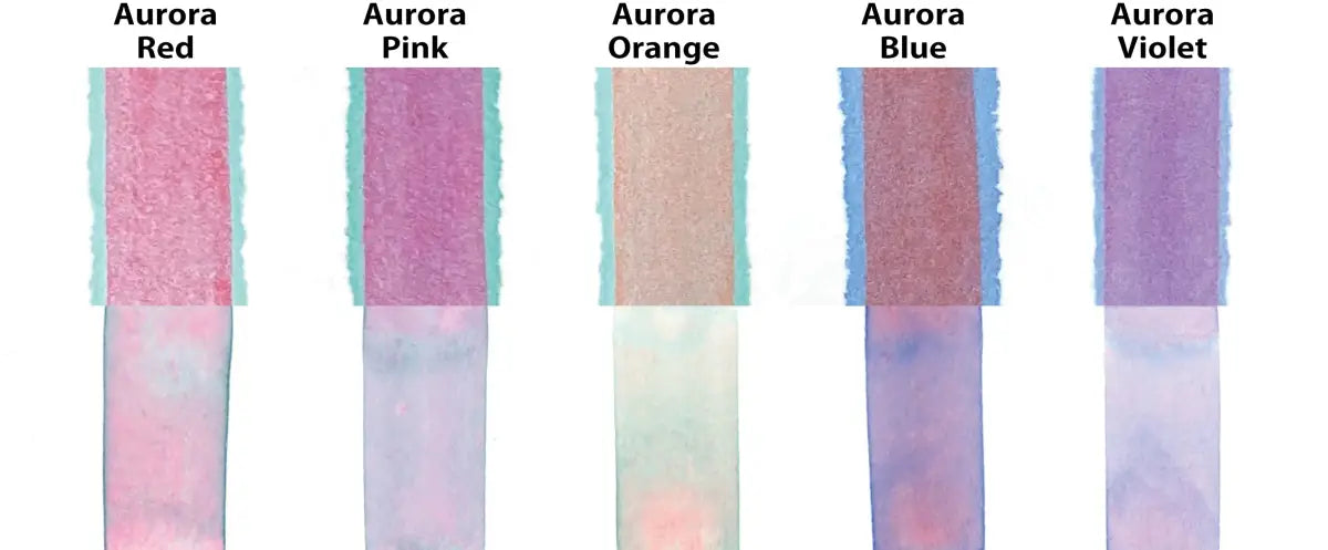 GANSAI TAMBI Akvarellfärg 6 - pack - Granulating colors - 6 - ZIG Kuretake - Tidformera