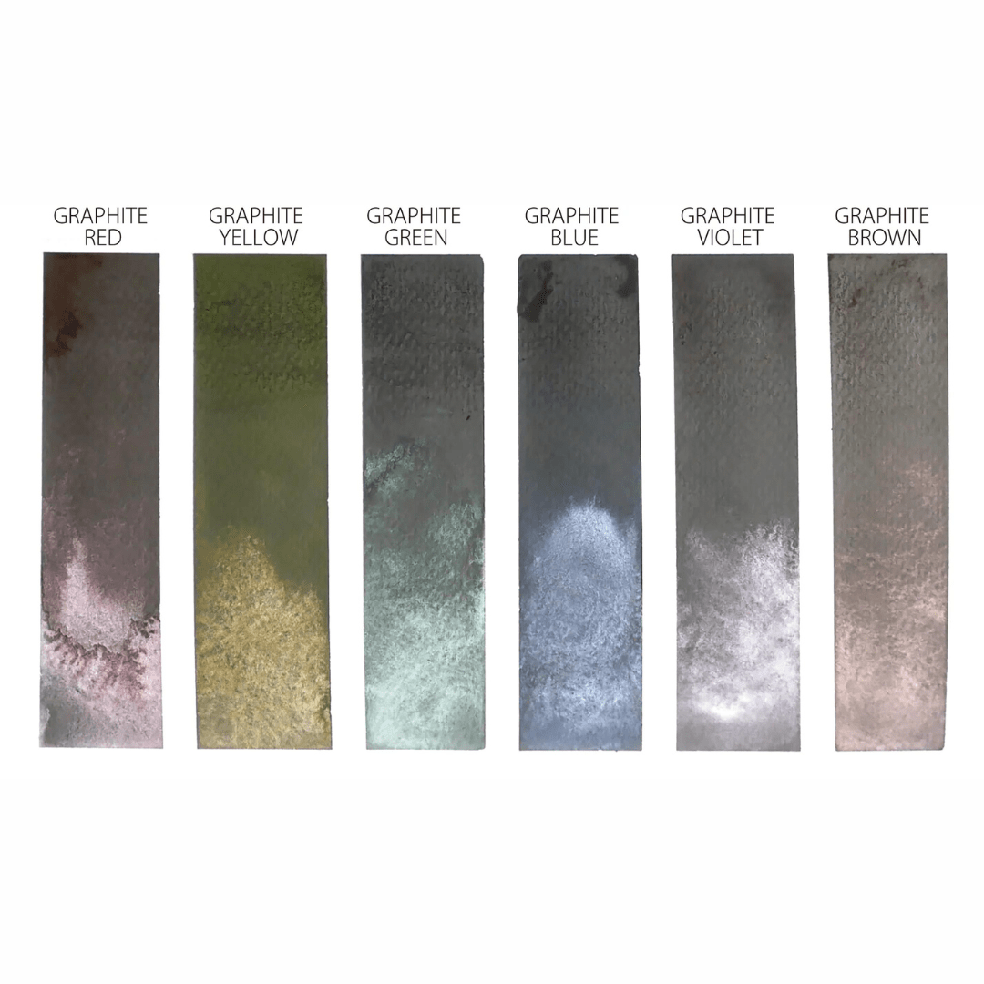 GANSAI TAMBI Akvarellfärg 6 - pack Graphite Colors - 5 - ZIG Kuretake - Tidformera