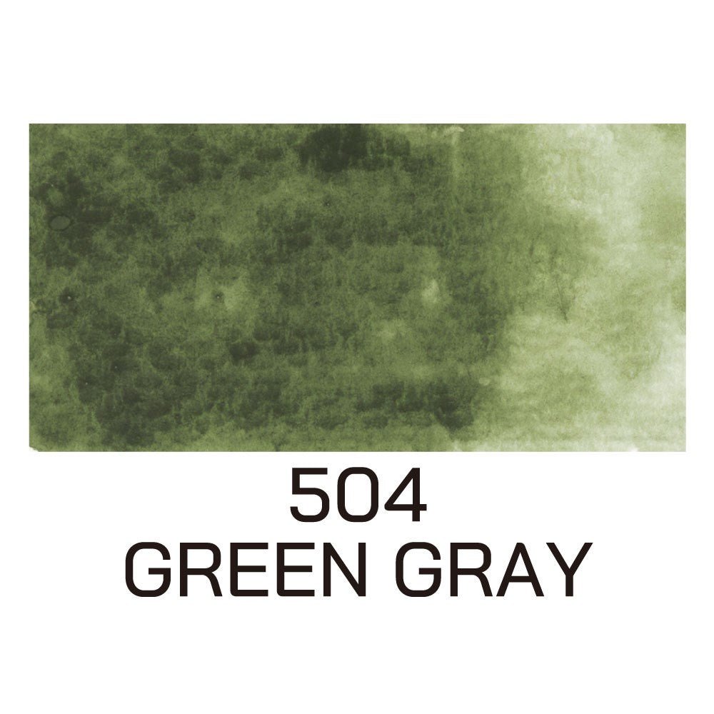 Gansai Tambi Refill - No.504 Green gray - 2 - ZIG Kuretake - Tidformera