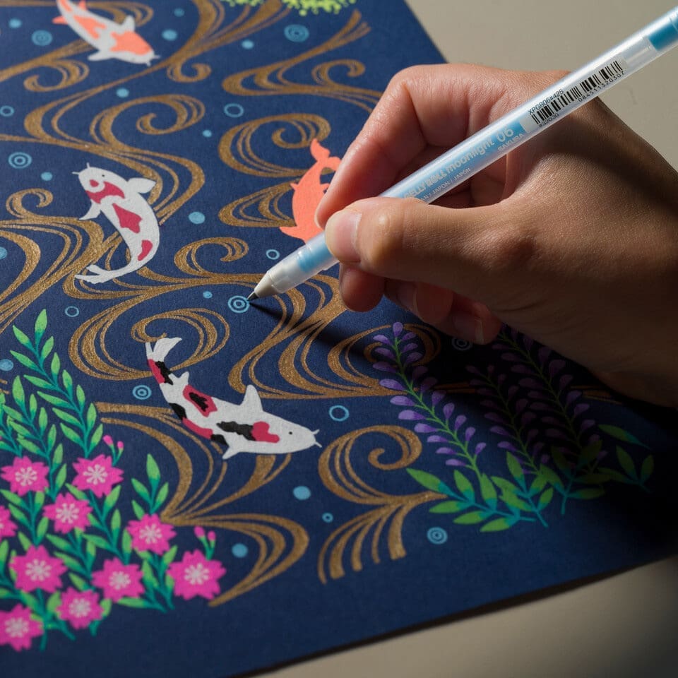 Gelly roll Moonlight 06 fine 12 - pack UNIQUE COLLECTION Cosmos - 3 - Sakura - Tidformera