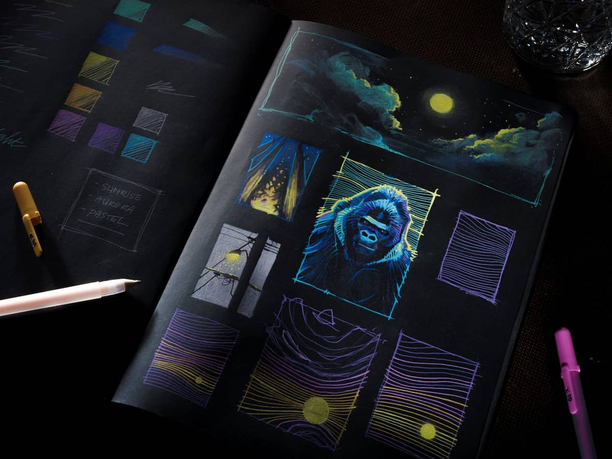 Gelly roll Moonlight Bold 4 - pack - Aurora - 3 - Sakura - Tidformera