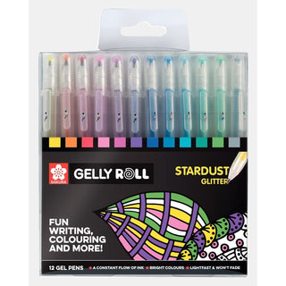Gelly Roll Stardust Glitter 12 - pack - 1 - Sakura - Tidformera
