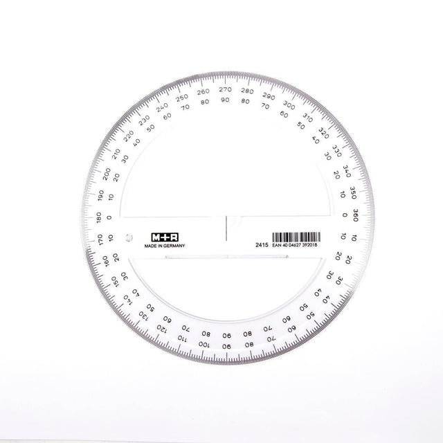 Gradskiva 360 grader 15 cm från M+R. Rund gradskiva i plast med gradering till 360 grader. - Tidformera