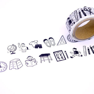 Hightide Washi Tape Retro - Retro School - 1 - Hightide - Tidformera