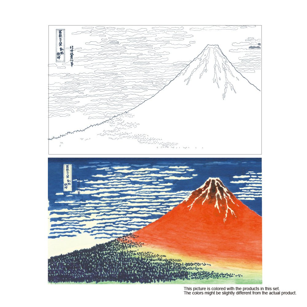 Historic Art Collection Katsushika Hokusai - ZIG Kuretake - Tidformera