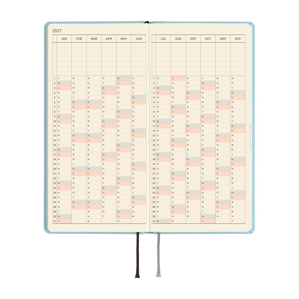 Hobonichi - Weeks Colors: Sea Glass - 2027 - 5 - Hobonichi Techo - Tidformera