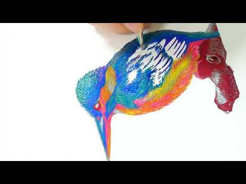 Hybrid Dual Metallic - Light green + Metallic Blue & red - 3 - Pentel - Tidformera