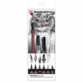 ILLUSTRATION Basic set 3 - 1 - ZIG Kuretake - Tidformera