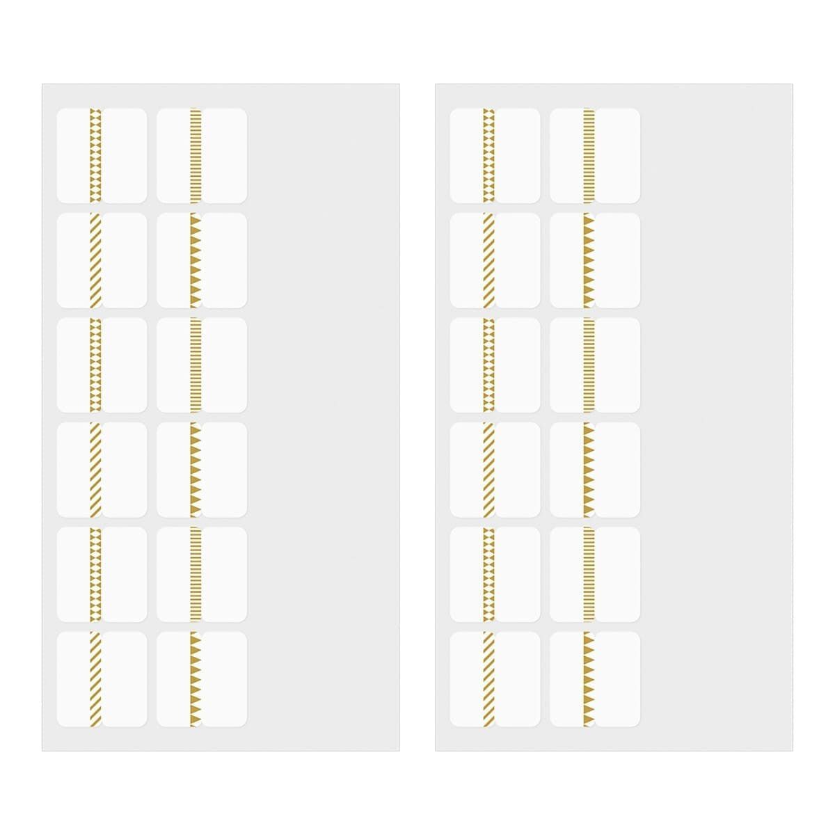Index Chiratto Stickers - Chiratto Pattern Gold - Midori - Tidformera