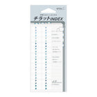 Index Chiratto Stickers - Number Blue - 1 - Midori - Tidformera