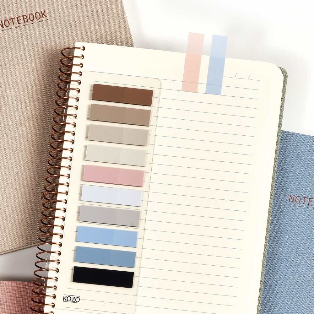 Index tabs 10 färger - Beach - 2 - Kozo - Tidformera