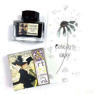 Ink café Art nouveau color ink - CONCRETE GRAY - 1 - ZIG Kuretake - Tidformera