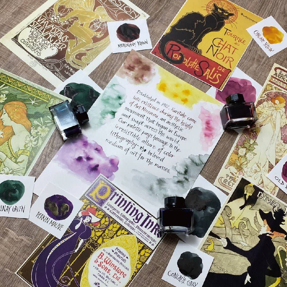Ink café Art nouveau color ink
