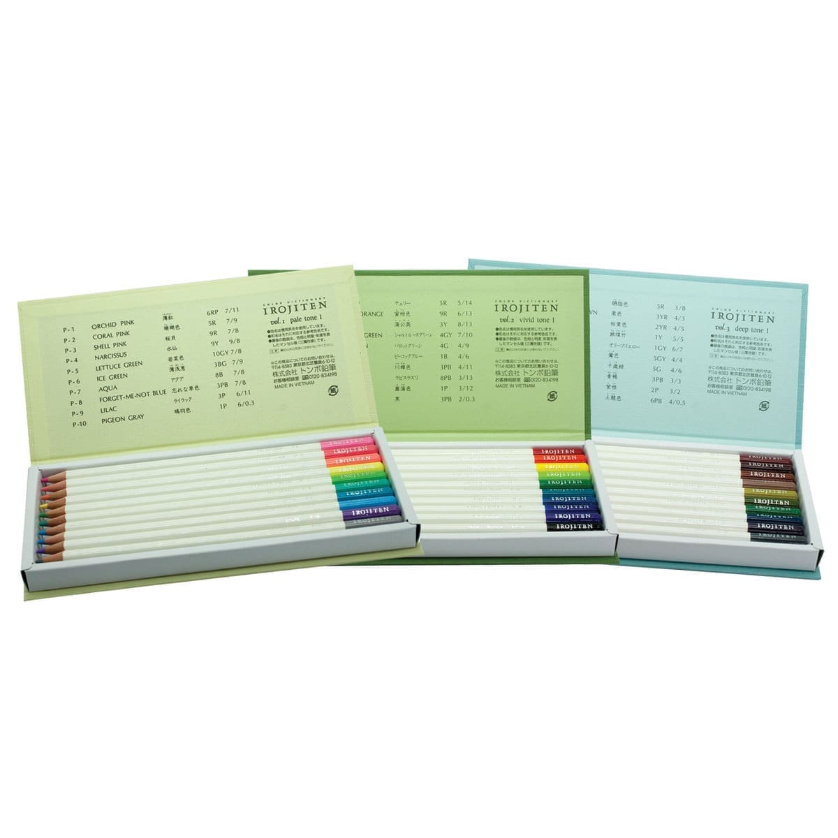 Irojiten Färgpennor Färgset - Rainforest Vol. 1 - 3 - 3 - Tombow - Tidformera