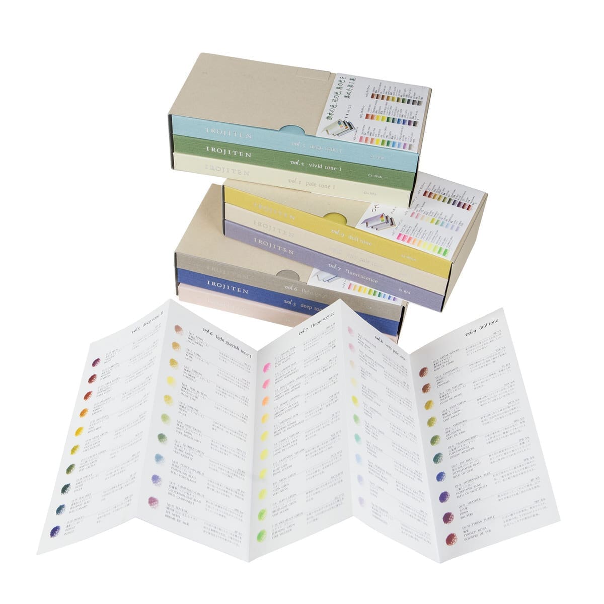 Irojiten Färgpennor Färgset - Seascape Vol. 7 - 9 - 4 - Tombow - Tidformera