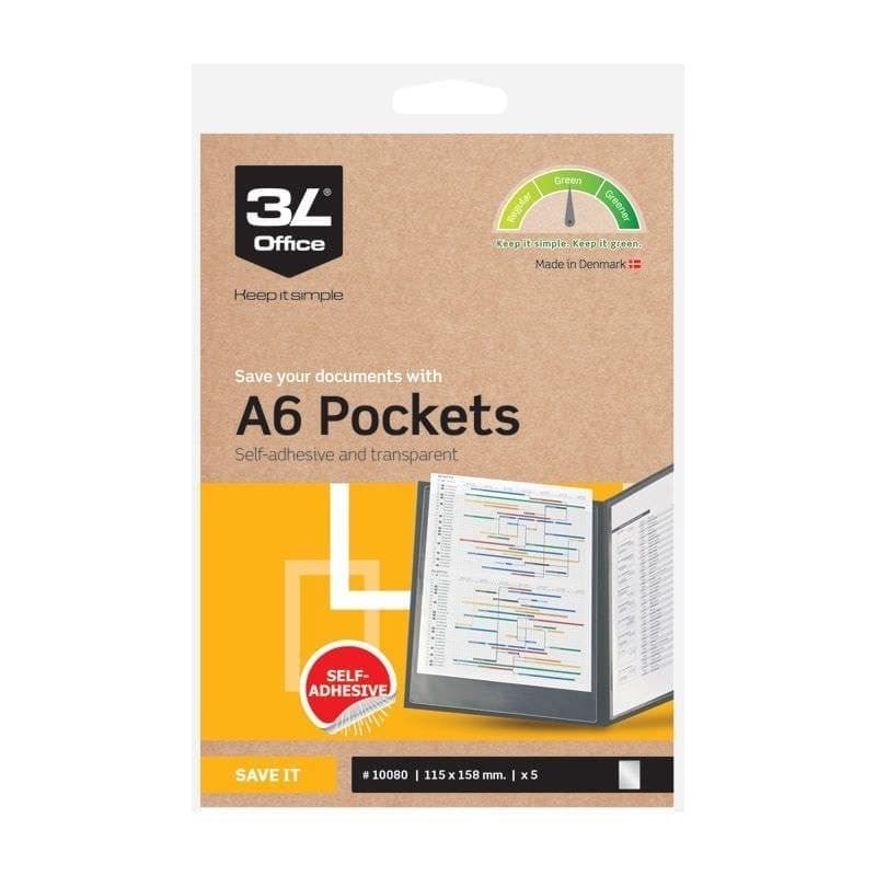 Istoppsfickor A6 Pockets - 2 - 3L - Office - Tidformera