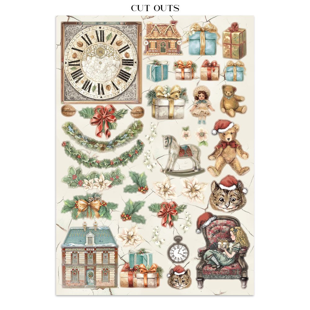 Junk Journal - Alice in Christmas - 8 - Stamperia - Tidformera