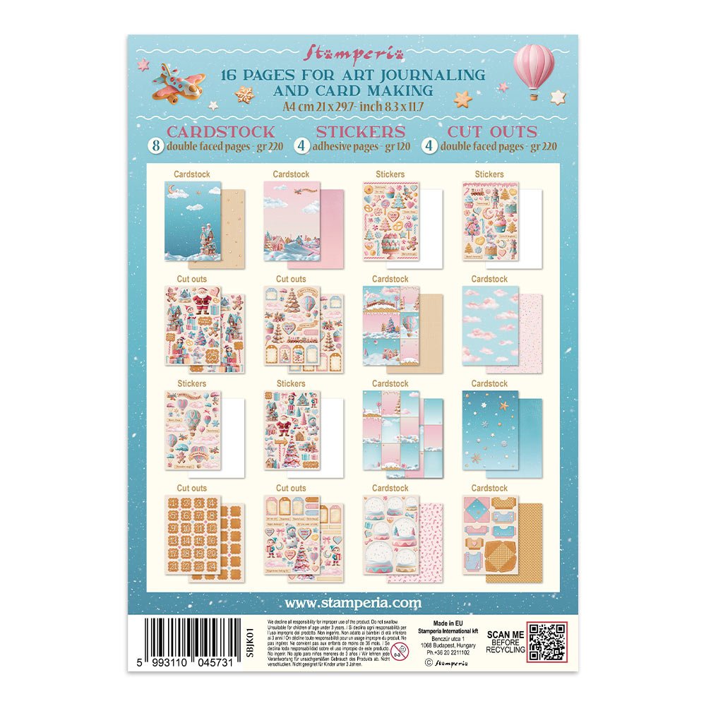 Junk Journal - Candy Christmas - 14 - Stamperia - Tidformera