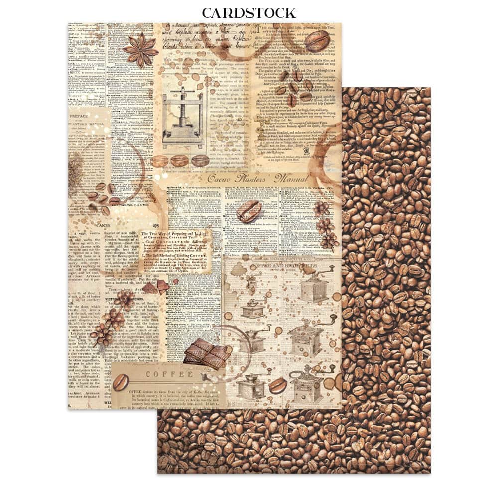 Junk Journal - Coffee and Chocolate - 4 - Stamperia - Tidformera