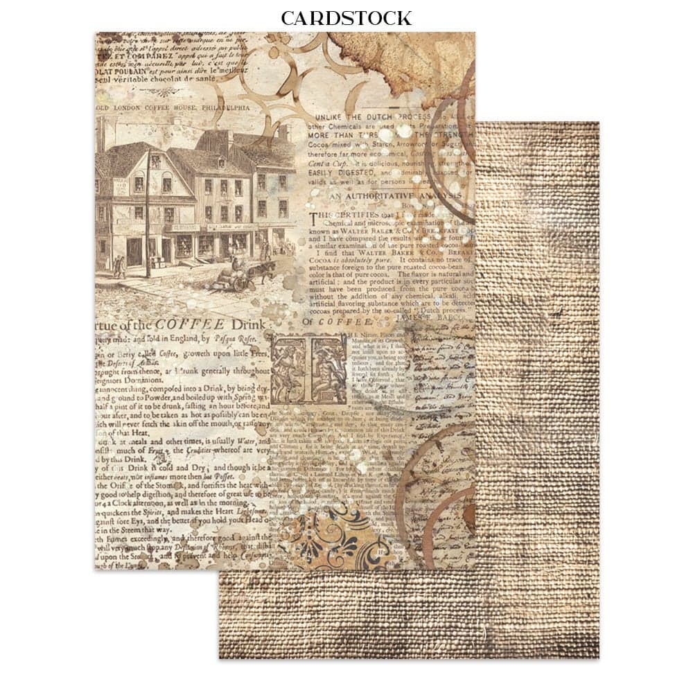 Junk Journal - Coffee and Chocolate - 9 - Stamperia - Tidformera