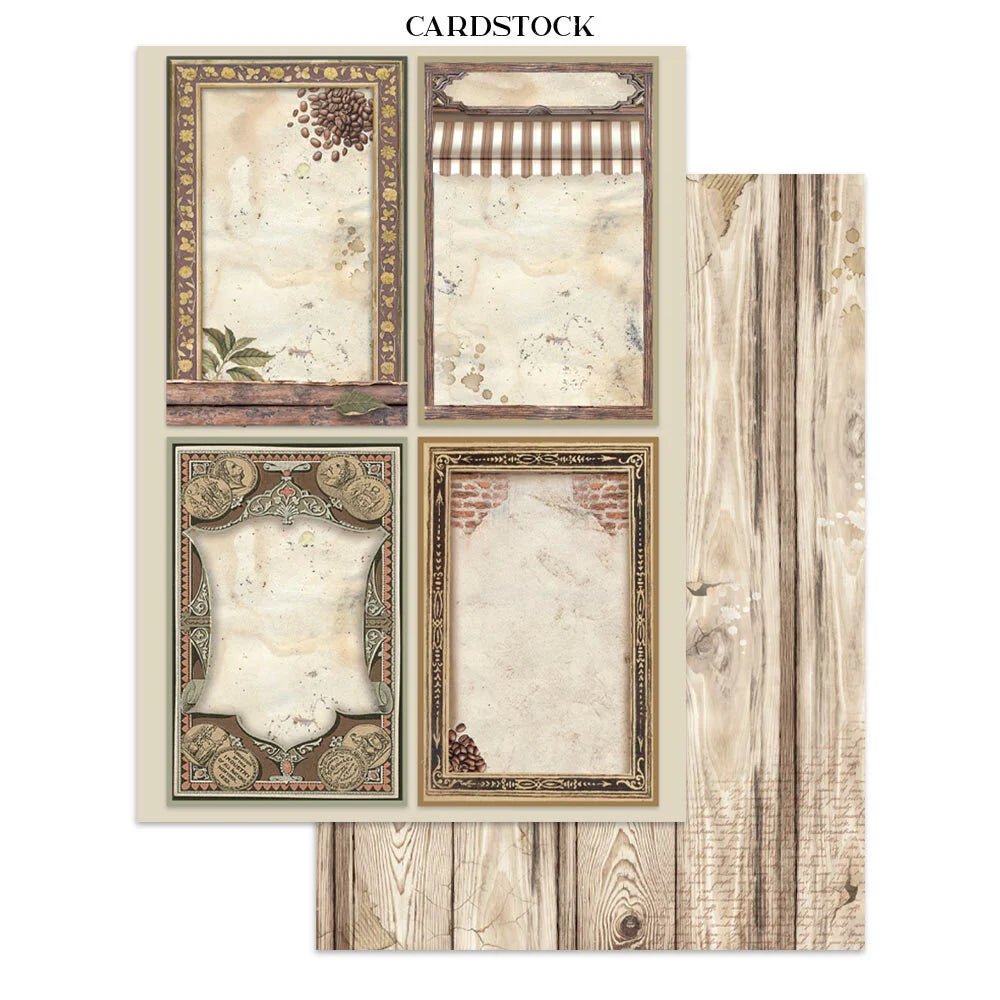 Junk Journal - Coffee and Chocolate - 2 - Stamperia - Tidformera