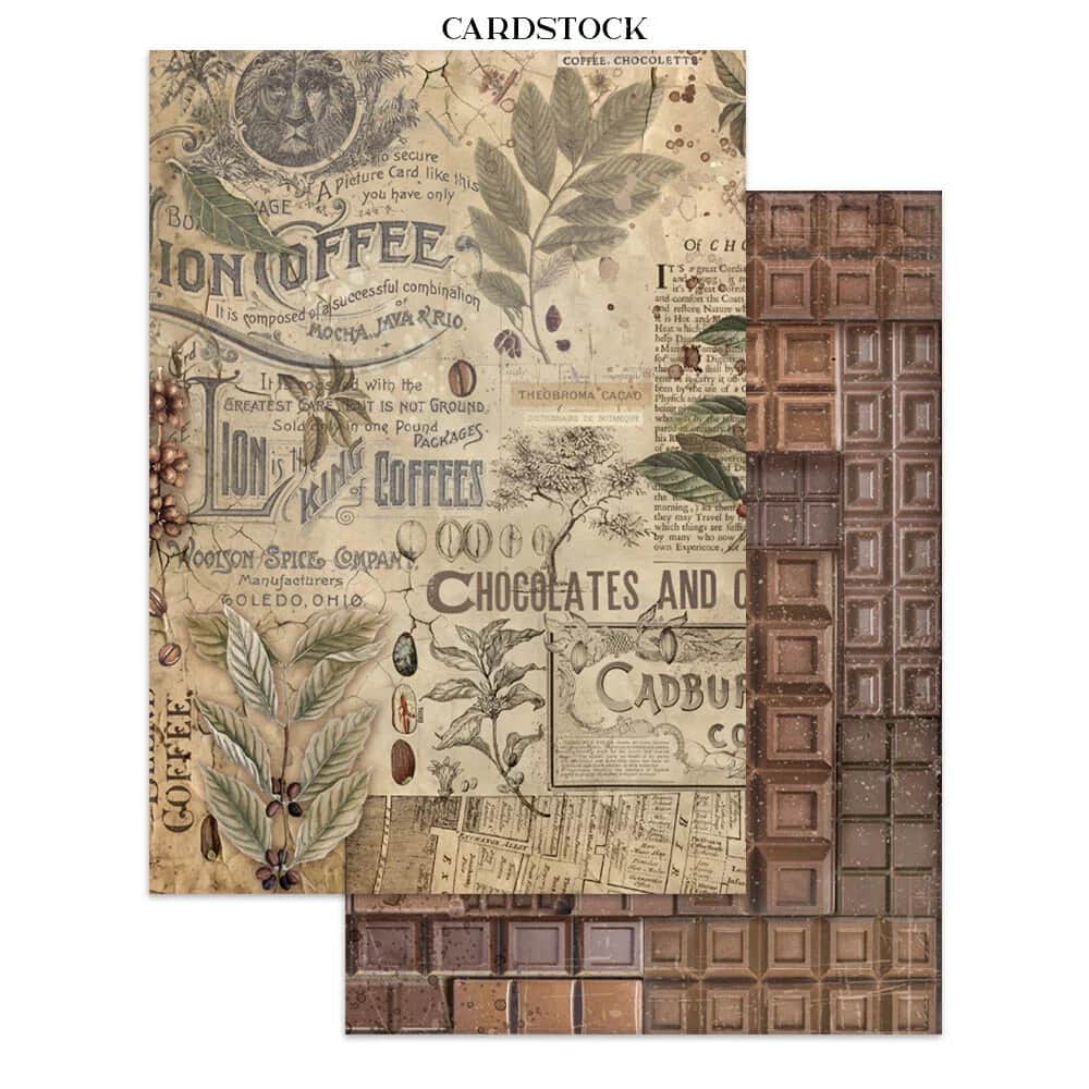 Junk Journal - Coffee and Chocolate - 3 - Stamperia - Tidformera