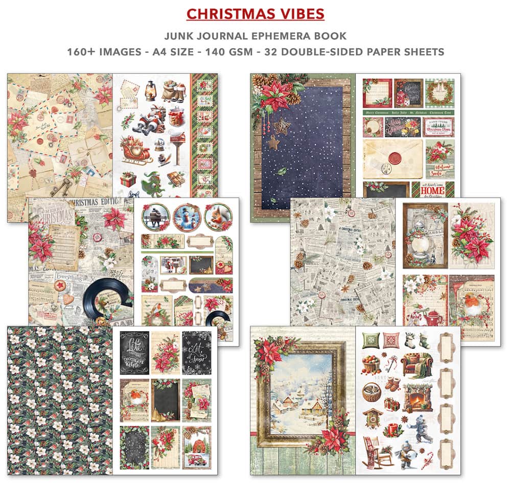Junk Journal & Ephemera book - Christmas Vibes - 2 - Ciao Bella - Tidformera