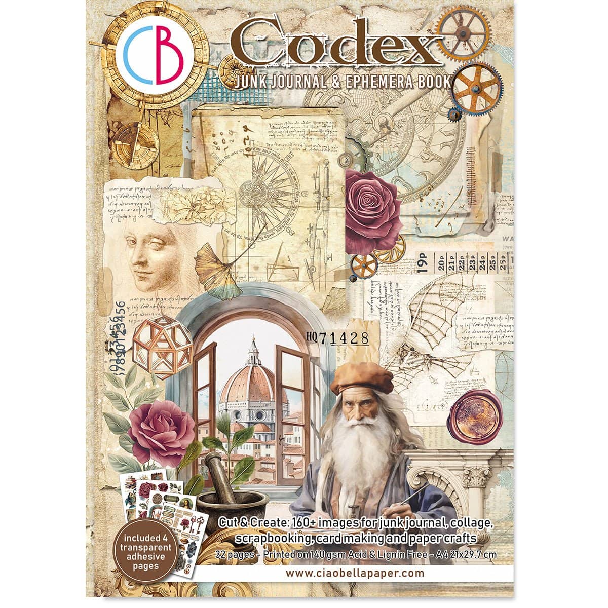 Junk Journal & Ephemera book - Codex - 1 - Ciao Bella - Tidformera