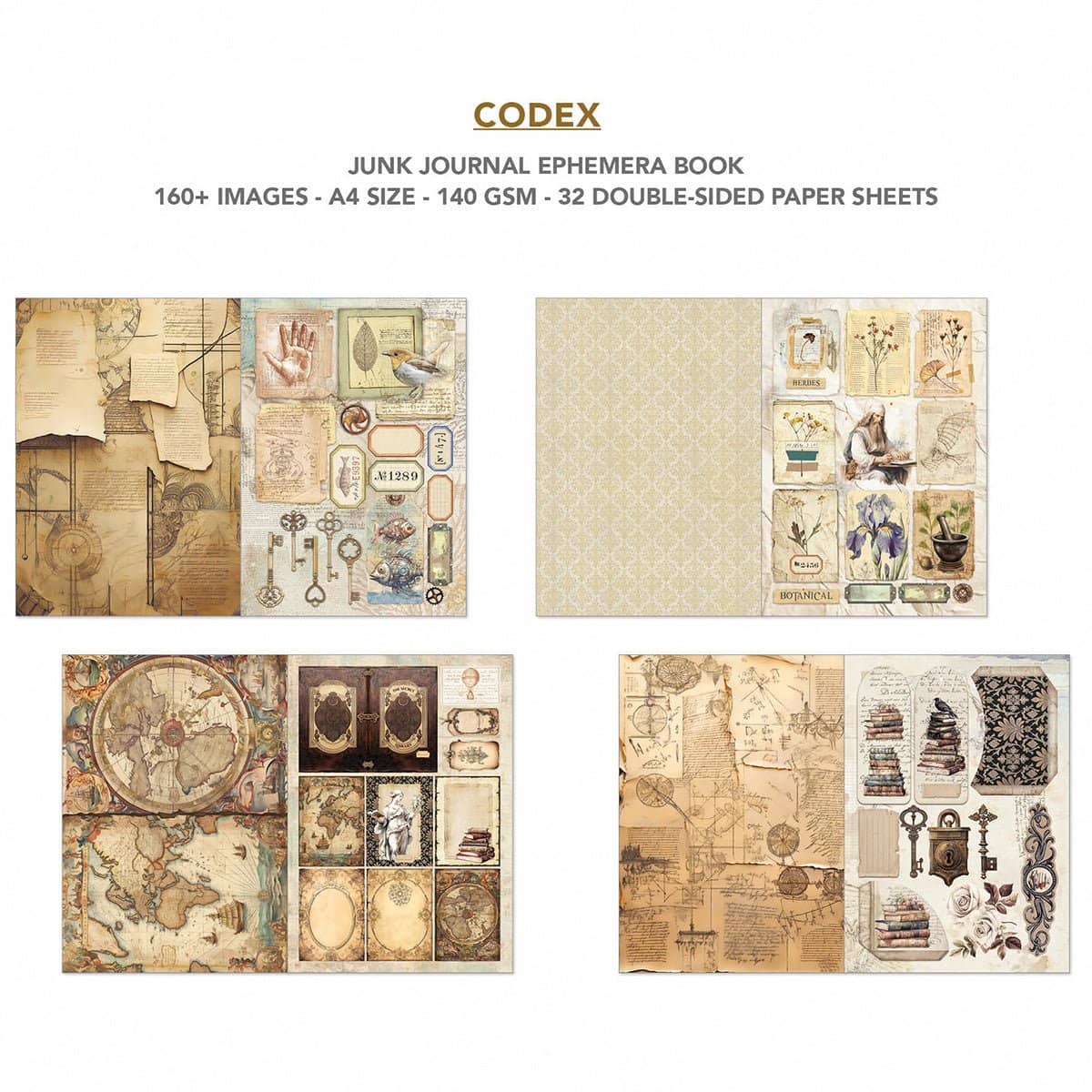 Junk Journal & Ephemera book - Codex - 4 - Ciao Bella - Tidformera
