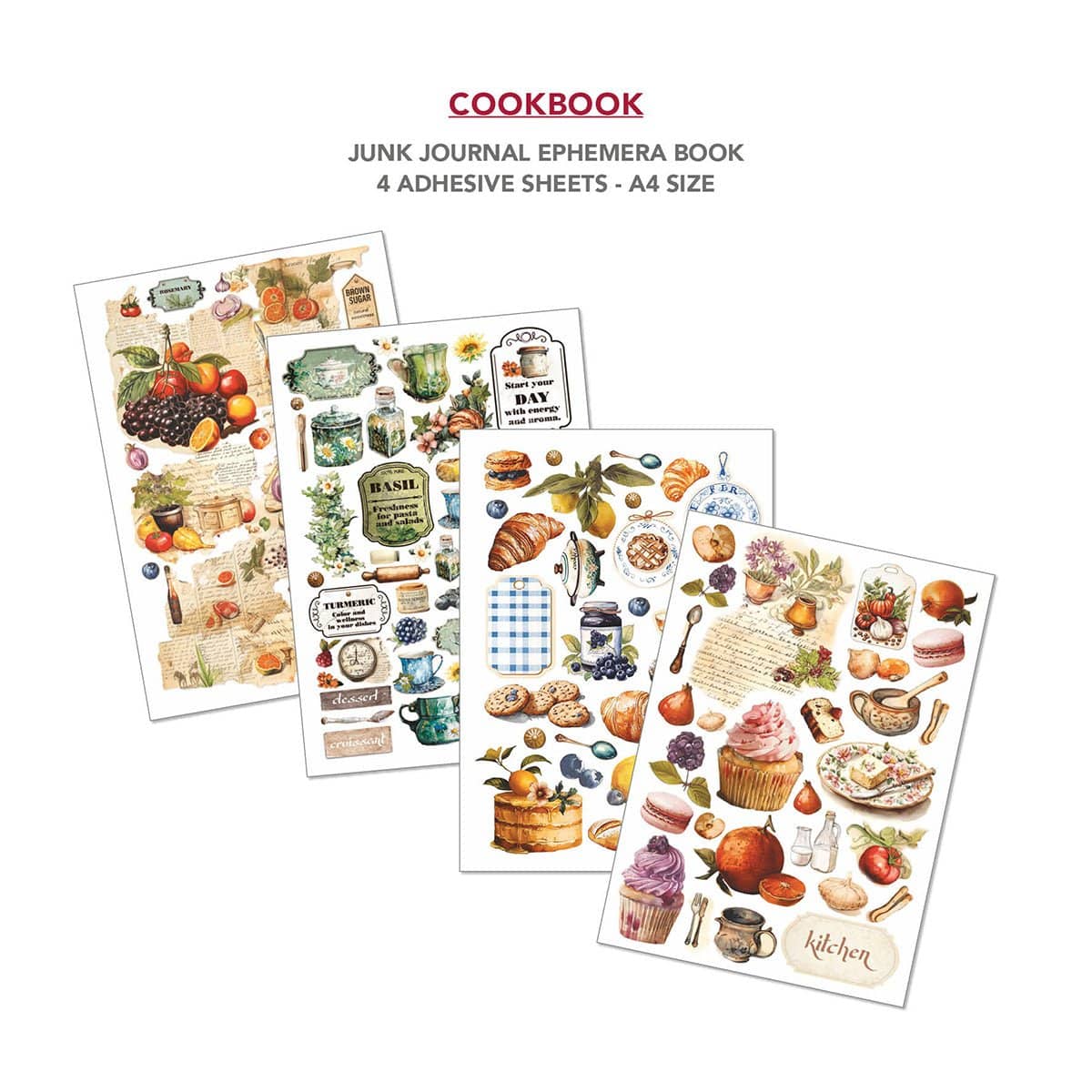 Junk Journal & Ephemera book - CookBook - 5 - Ciao Bella - Tidformera