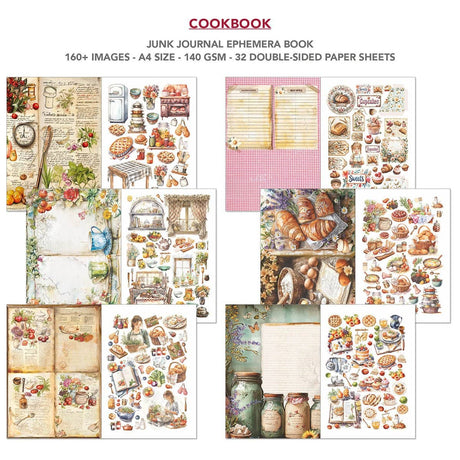 Junk Journal & Ephemera book - CookBook - 2 - Ciao Bella - Tidformera