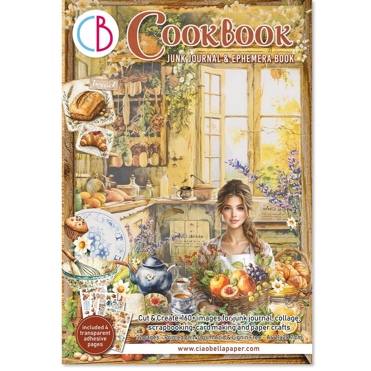 Junk Journal & Ephemera book - CookBook - 1 - Ciao Bella - Tidformera
